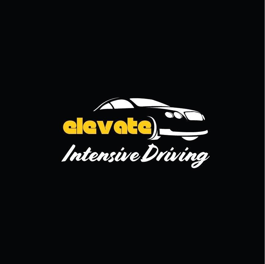 Elevate Intensive Driving School logo in different styles