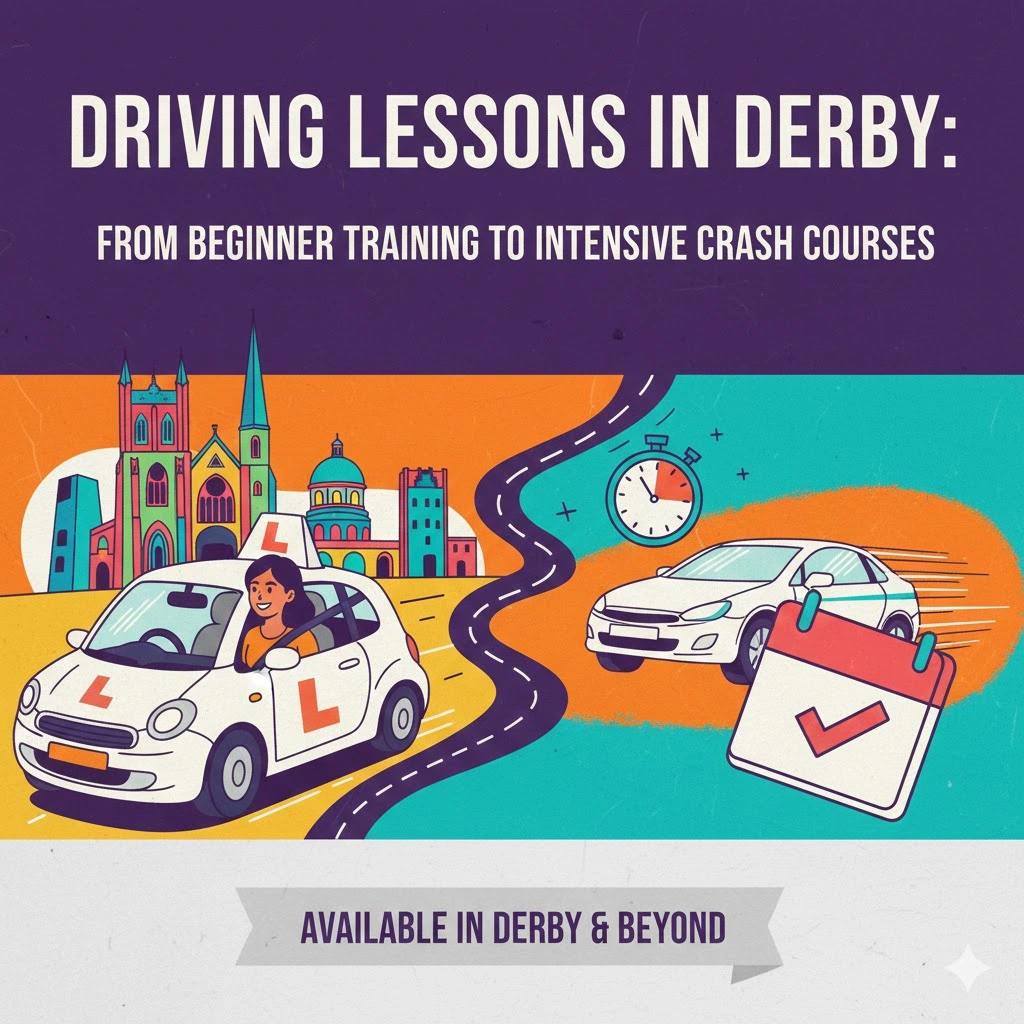Driving Lessons in Derby: From Beginner Training to Intensive Crash Courses