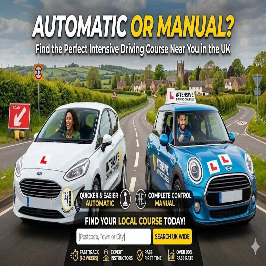 Automatic or Manual? Find the Perfect Intensive Driving Course Near You in the UK