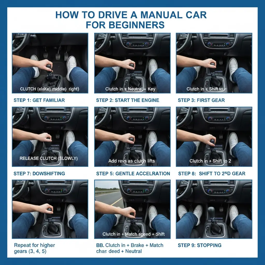 How to Drive a Manual Car for Beginners – Step-by-Step Guide