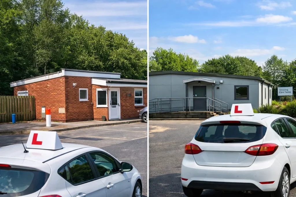 Quiet UK road near Mansfield and Kettering representing fast driving test waiting time and quick practical test booking within 2 weeks.